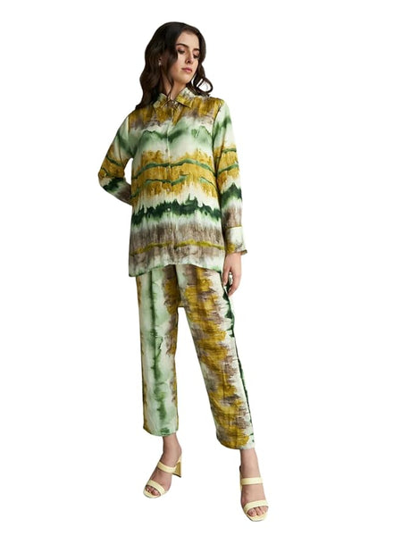 LERIYA FASHION Paisley Printed Kurta-Set for Women – Viscose Rayon Printed Kurta & Straight Pant | Festive Ethnic Indian Traditional Outfit for Functions & Puja | Lightweight Two Piece Dress for Beach & Holiday Look