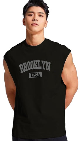 JUARI BE A GENTLEMAN Men's Sleeveless Tank Top – Premium Cotton Blend Muscle Fit Gym Vest | Casual Summer Workout Shirt | Breathable & Lightweight Fitness Wear for Bodybuilding, Running & Daily Use