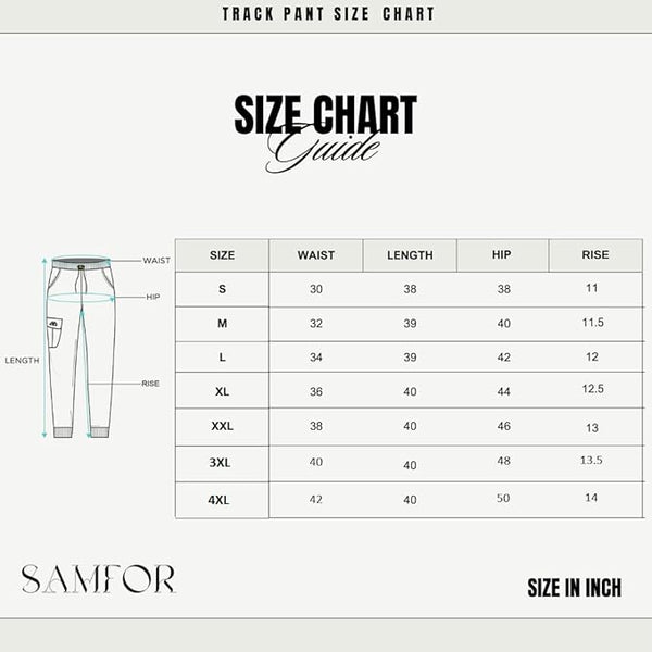 Track Pant for Men - Stylish, Comfortable & Stretchable Athletic Joggers for Casual & Gym Wear, Loose fit